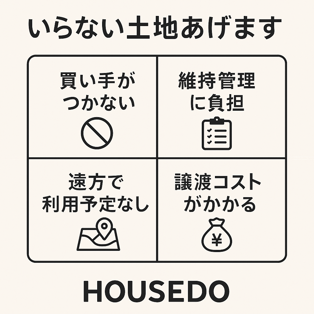 いらない土地あげます！：無料譲渡のリスクと必要な実務知識