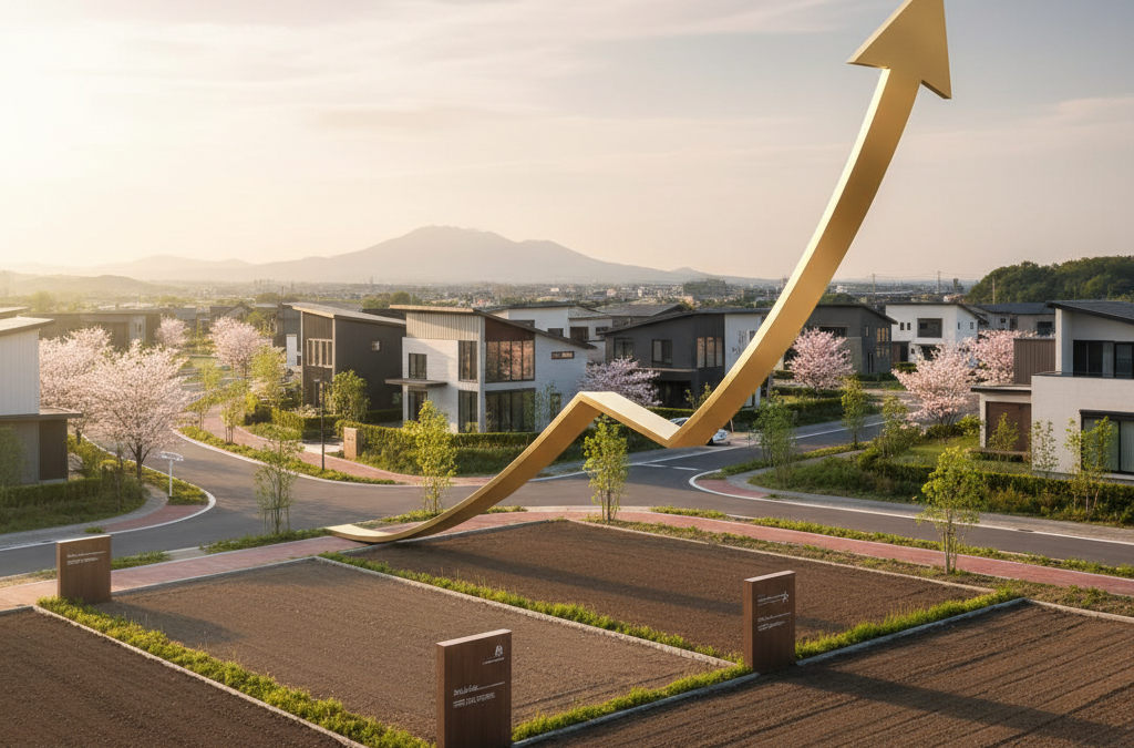 つくば市 土地 高く売る アイキャッチ