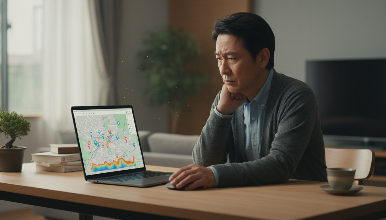 大島てる 事故物件マップ 使い方 - 1