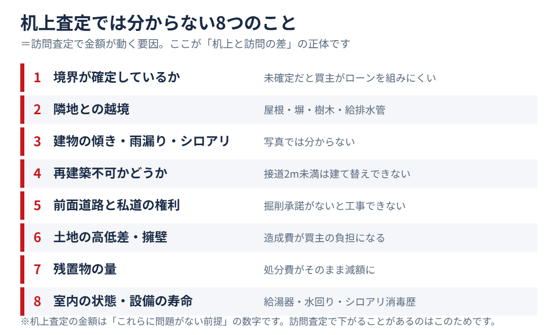 机上査定では分からない8項目｜ハウスドゥ つくば研究学園都市