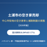 土浦市の空き家売却｜中心市街地の空き家率と補助制度の実態【2026】