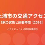 土浦市 交通アクセス 3駅 ハウスドゥつくば研究学園都市