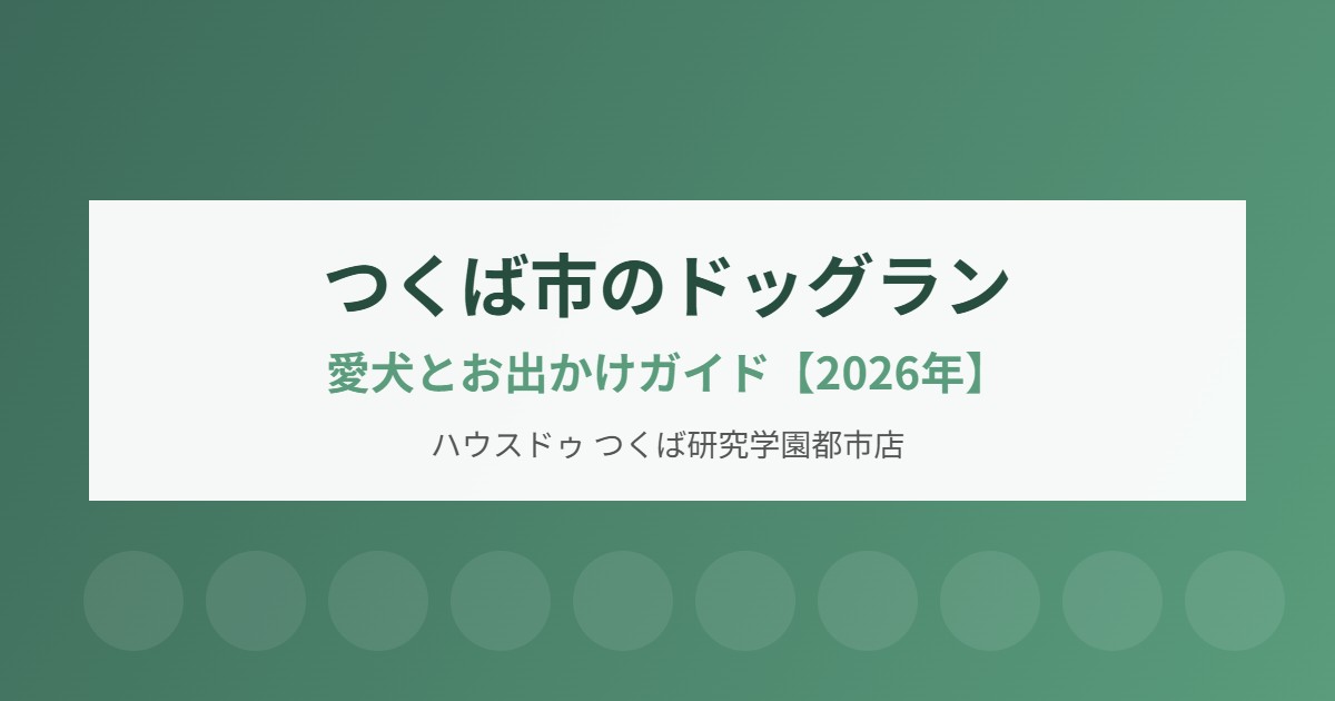 つくば市のドッグラン｜ハウスドゥ つくば研究学園都市店