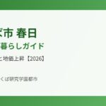 つくば市 春日 エリア 暮らし ハウスドゥつくば研究学園都市
