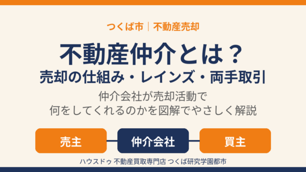 不動産仲介とは？売却の仕組み・レインズ・両手取引をわかりやすく解説【つくば市】