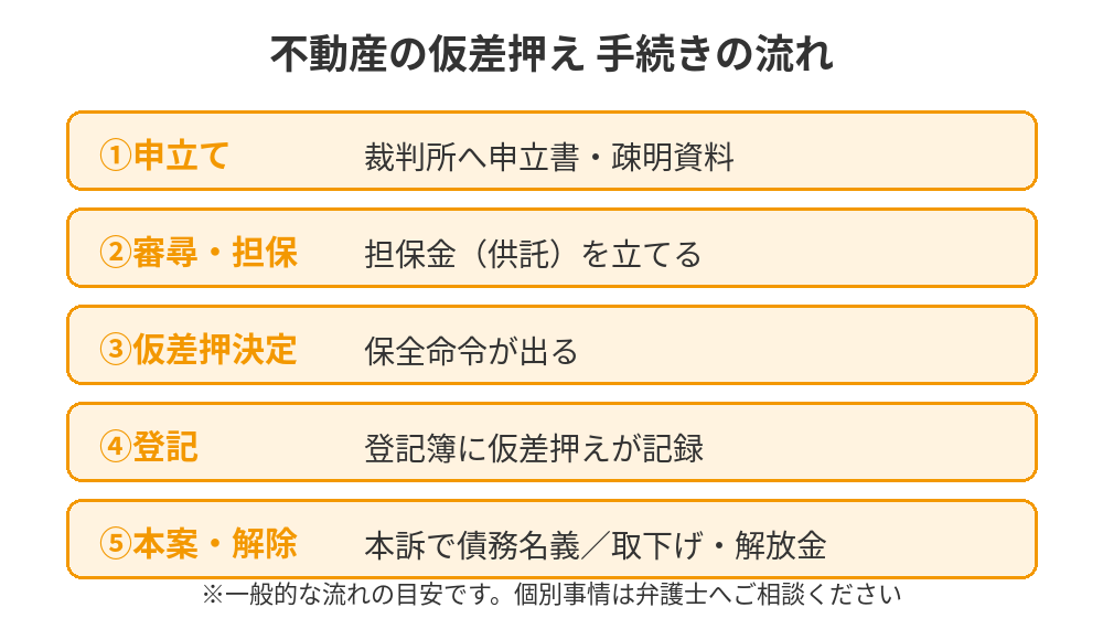 不動産の仮差押えの流れ（申立て・担保金・決定・登記・解除）｜つくば市｜ハウスドゥ つくば研究学園都市
